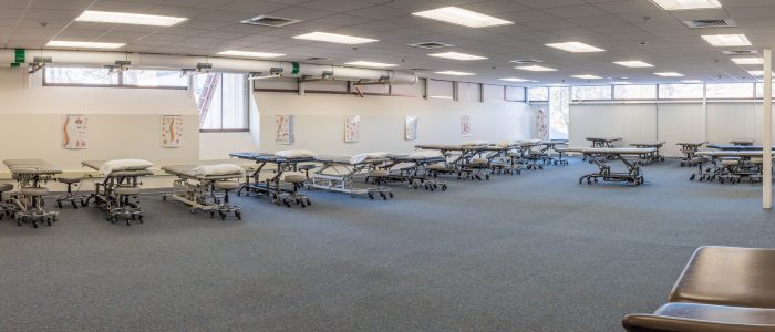 UConn DPT Lab space with mobilization tables